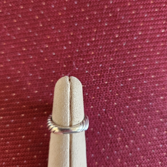 David Yurman citrine ring size 6 1/2 14 karate yellow gold with sterling silver - Picture 4 of 12